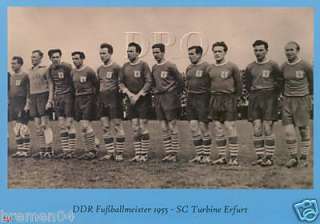 SC Turbine Erfurt + DDR Meister 1955 + BigCard #79 +  