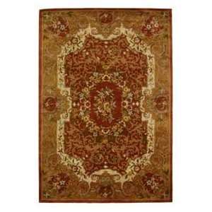 Safavieh Classic CL223B Rust and Gold Traditional 6 x 6 Area Rug 