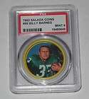1962 Salada Football Coin 81 Jim Gibbons Lions PSA 6 EX MT items in 