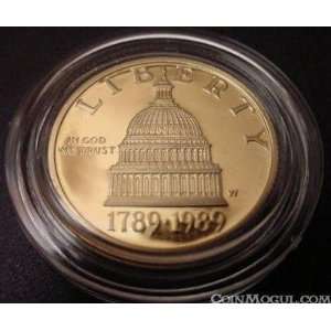  1989 U.S. Congress Bicentennial $5 Gold Toys & Games