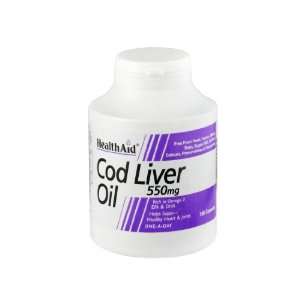  Health Aid Cod Liver Oil 550mg 180 Caps Health & Personal 