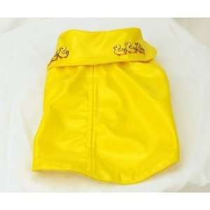  Animal Wrappers Yellow Size 14 Dog Raincoat with Ducks 