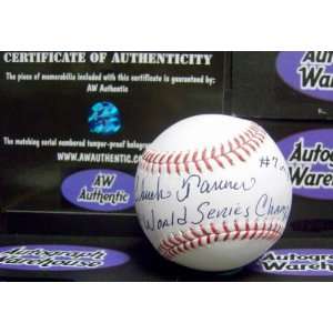  Chuck Tanner Autographed Baseball Inscribed 79 World 