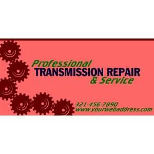   3x6 Vinyl Banner   Transmision Service With Website 