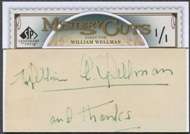 2009 Upper Deck SP Legendary Cuts Baseball William Wellman Cut Auto 1 