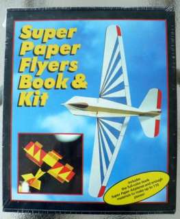 SUPER PAPER FLYERS BOOK & KIT 110 PAPER AIRPLANES NEW  