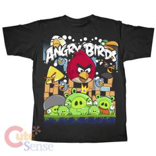 Angry Birds Kids T Shirt Angriest Attack Pig Licensed  