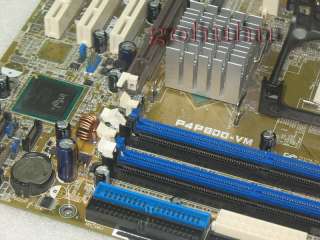 This auction is for an used Asus P4P800 VM Motherboard in bulk 