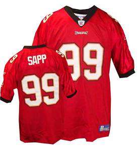 Buccaneers Warren Sapp Authentic Red Jersey60  