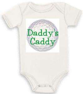 Daddys Caddy golf newborn infant bodysuit baby shirt  