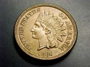  RARE 1860 Indian Head Cent Penny BU UNC ++++  