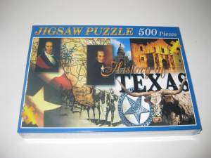 The History of TEXAS 500 piece jigsaw puzzle from Texas Products 