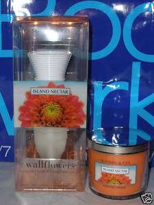 Bath & Body Works Island Nectar Wallflower/Candle NEW  