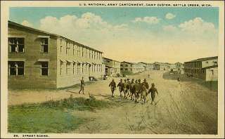 Military, Army Camp Custer Battle Creek, MI. Pre 20  