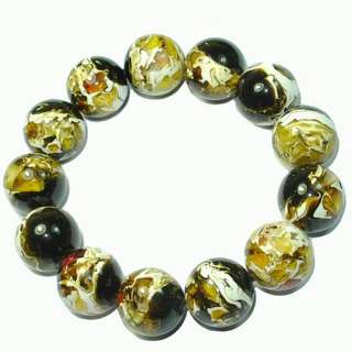18 20mm)Amber Round Bracelet Gemstone Beads(12 13PCS)  