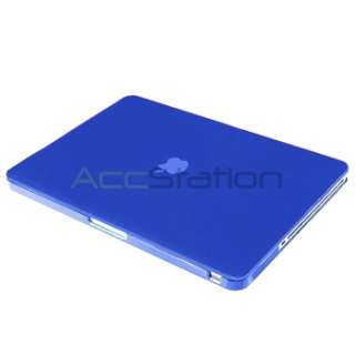 Navy Blue Crystal Case+KB Cover+HDMI+Converter+Guard+GIFT For Macbook 