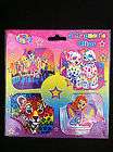 Lisa Frank Magnet Clips *4 Different Magnets with Cool Girly Designs 