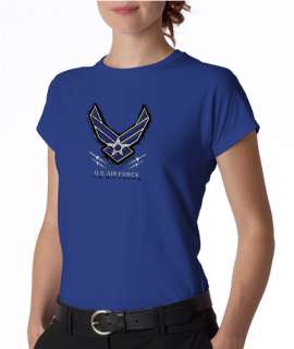 Air force USA Logo Symbol Ladies Tee Shirt  