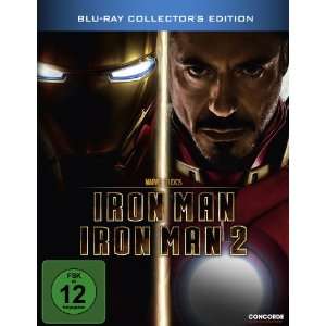 Iron Man 1+2 (Steelbook) [Blu ray]  Filme & TV