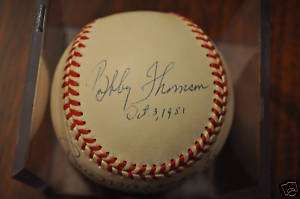Bill Mazeroski,Bobby Thompson, Joe Carter Autographed  