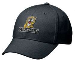 Missouri Tigers Black Nike Vault Legacy Swoosh Flex Hat 