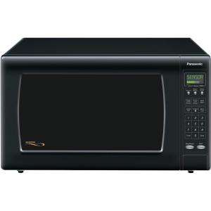 Panasonic Full Size 2.2 cu. ft. 1250W Microwave Oven in Black NNH965BF 