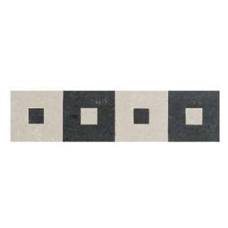  /Antracita Squares 4 in. x 16 in. Porcelain Listel Floor & Wall Tile