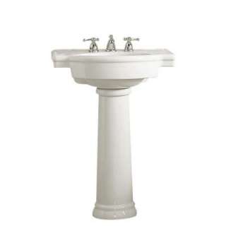 American Standard Retrospect Pedestal Sink Combo in White 0282.800.020 