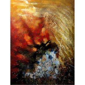Yosemite Home Decor 39 in. x 59 in. Stormy Weather Hand Painted 