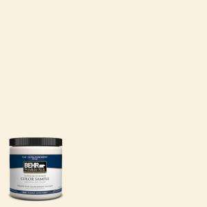 BEHR Premium Plus 8 oz. Lemon Pearl Interior/Exterior Paint Tester 