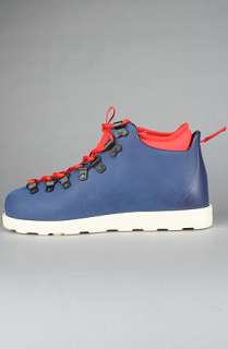 Native The Fitzsimmons Boot in Regatta Blue and Torch Red  Karmaloop 