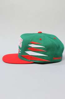   Snapback Hat in Green Red  Karmaloop   Global Concrete Culture