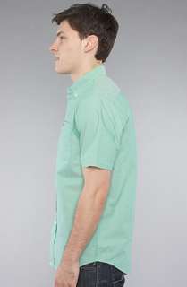 RVCA The Thatll Do SS Buttondown Shirt in Bean Green  Karmaloop 