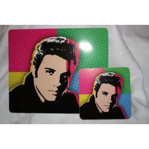 Bunte Elvis Presley Computer Mauspads & Coaster Set [Office Product]