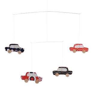 Tiger Tribe Blue Red Hanging Car Automobile Modern Mobile Baby Nursery 