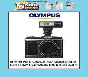 Olympus PEN E P2 BLACK Digital Camera +17mm +FL14 NEW 50332172043 