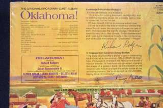 OKLAHOMA THE ORIGINAL BROADWAY CAST ALBUM RECORD LP  