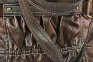 Oversize Lancome Bag Purse Carry All Bronze Tone Nice  