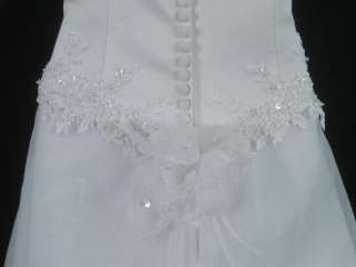 SINCERITY BRIDAL White Sleeveless Wedding Gown 12  
