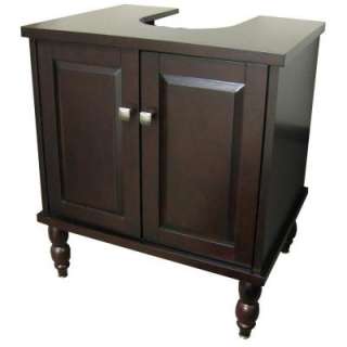   25 in. W x 20 in. D Vanity Cabinet Only for Pedestal Sinks in Espresso