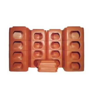   Terra Cotta Blocks and Covers (24 Pieces) OCT2DTC 