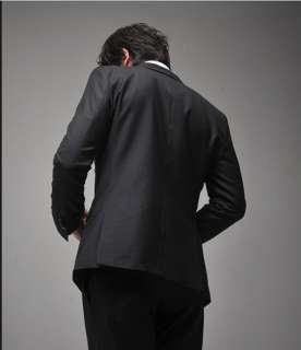 UNITED HOMME Black Luxury 1 Button Blazer Jacket XS L  