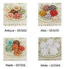 Prima * KENNEDY * Collection Fabric Flowers *NEW 2012* Vintage Antique 