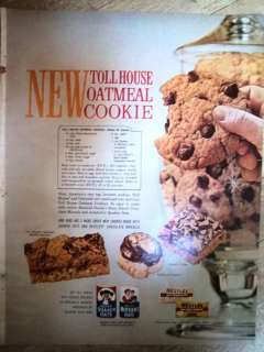 1966 Nestle Toll House Quaker Oats Oatmeal Cookie Ad  