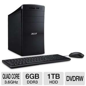 Acer AM3450 UR30P PT.SHDP2.001 Desktop PC   AMD Quad Core FX4100 3 