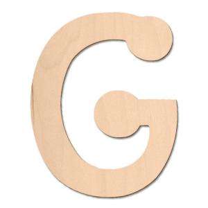 Design Craft MIllworks 8 In. Baltic Birch Bubble Letter (G) 47042 at 