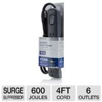 Click to view Belkin BV106000 04 BLK Surge Protector   6 Outlet, 600 