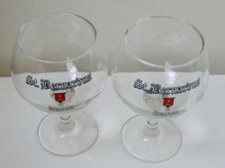 ST.BERNARDUS Abbey Belgian CHALICE BEER Glasses/PAIR  
