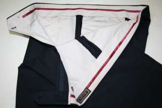 1,895 Canali 44R 44 Super 150s Wool Suit Dark Blue Stripes No 