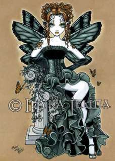 Gothic Couture Butterfly Tattoo Fairy OOAK ACEO Phoebe  